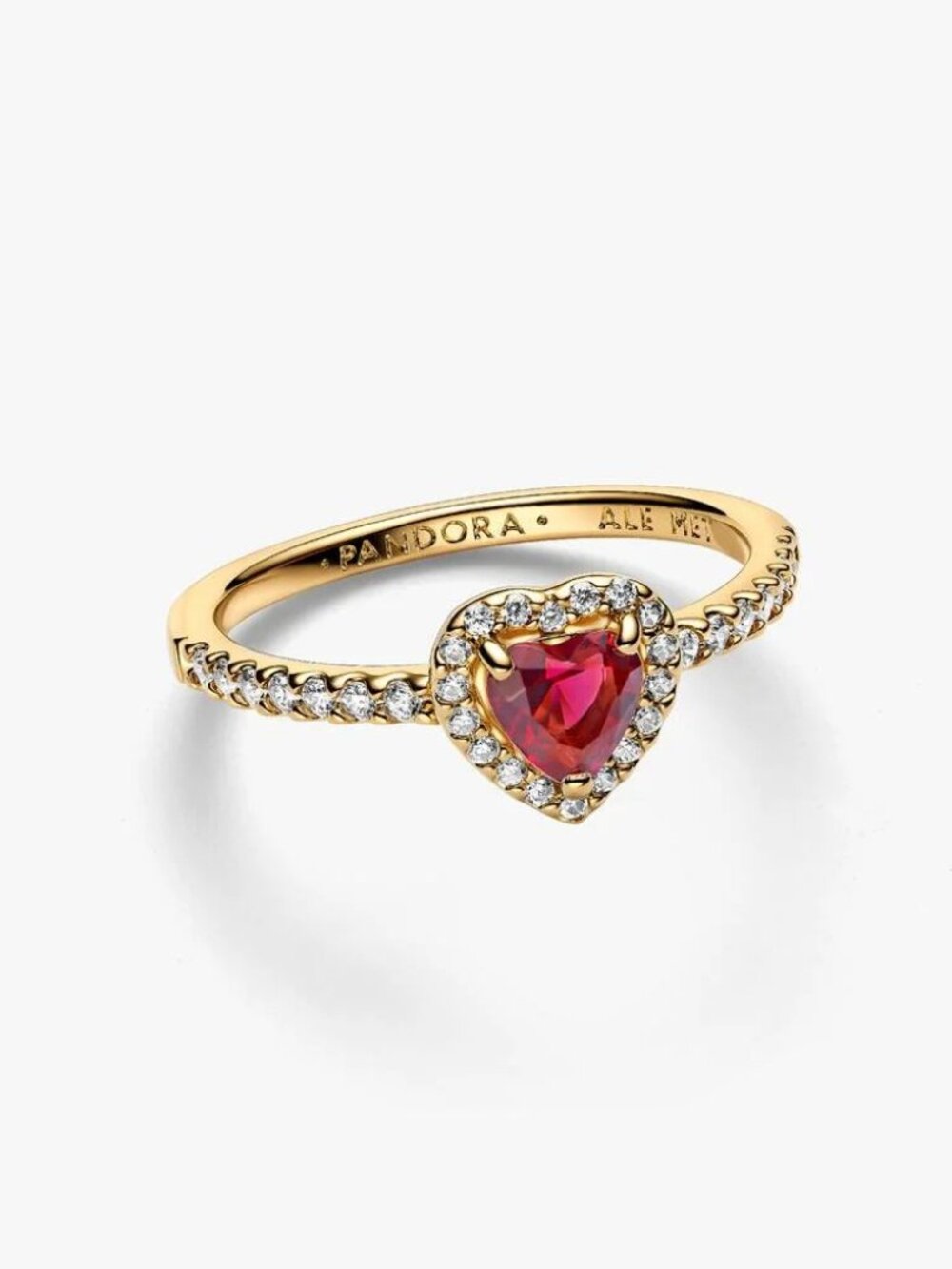 Pandora Elevated Heart Ring - Picture 2 of 2